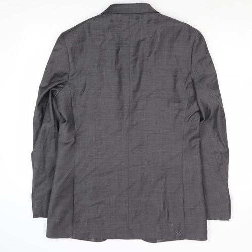 Autograph Mens Grey Wool Jacket Suit Jacket Size 40 Regular