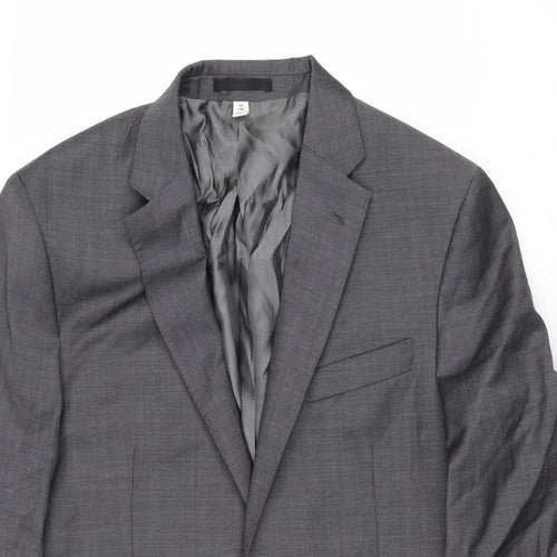 Autograph Mens Grey Wool Jacket Suit Jacket Size 40 Regular