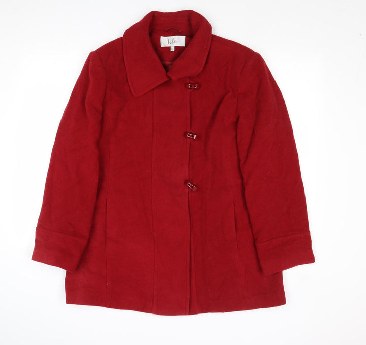 EWM Womens Red Jacket Size 14 Toggle