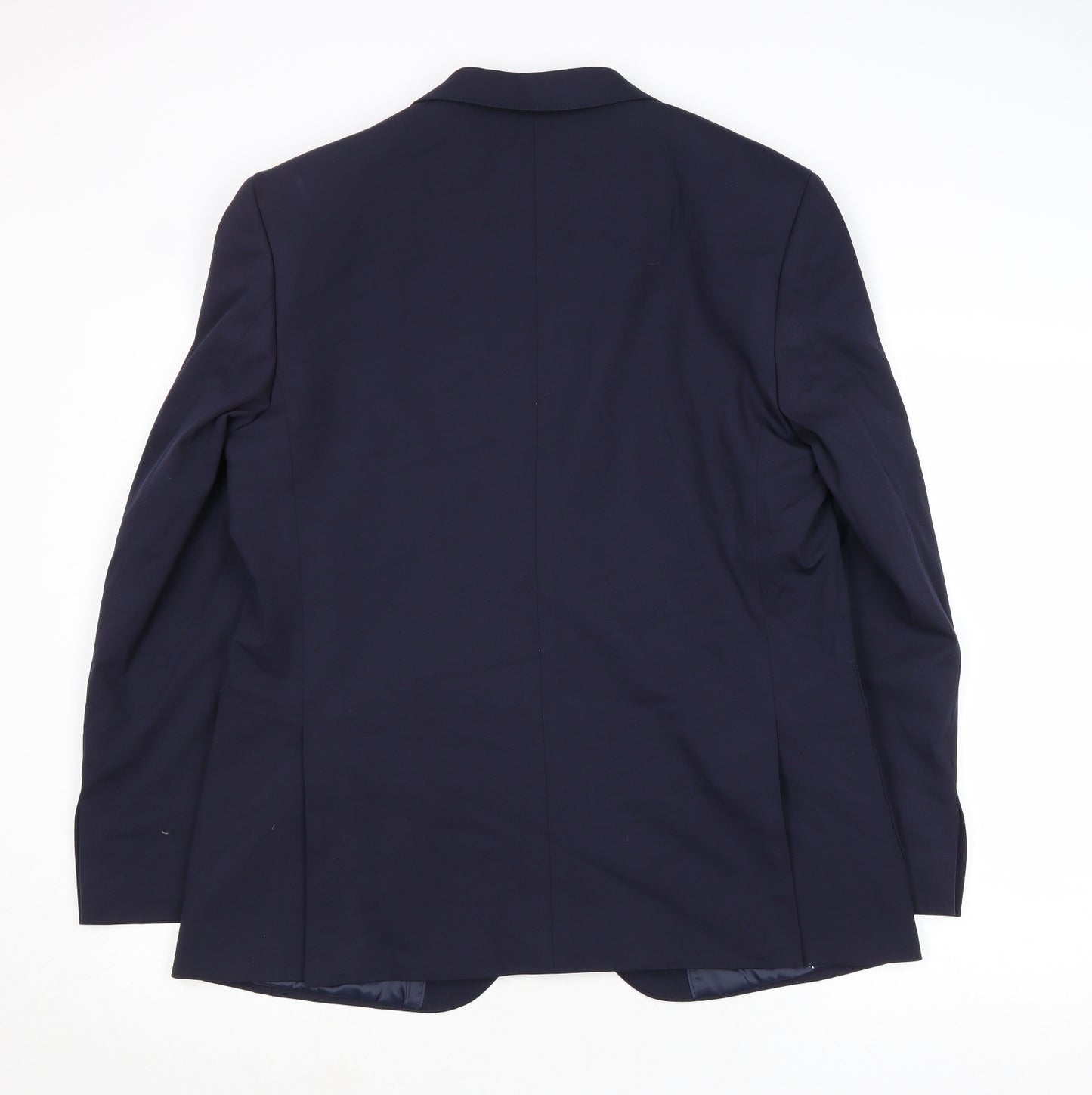 Autograph Mens Blue Polyester Jacket Suit Jacket Size 42 Regular