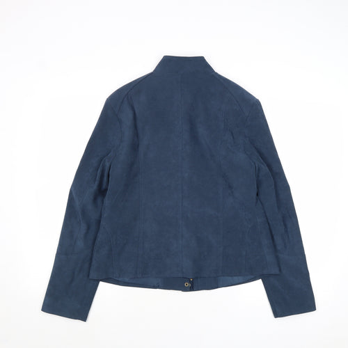 Alexara Womens Blue Jacket Size M Zip