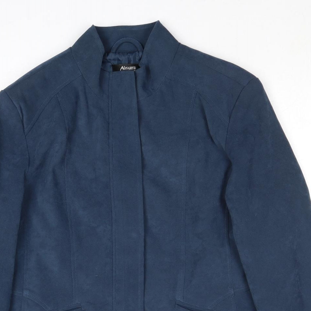 Alexara Womens Blue Jacket Size M Zip