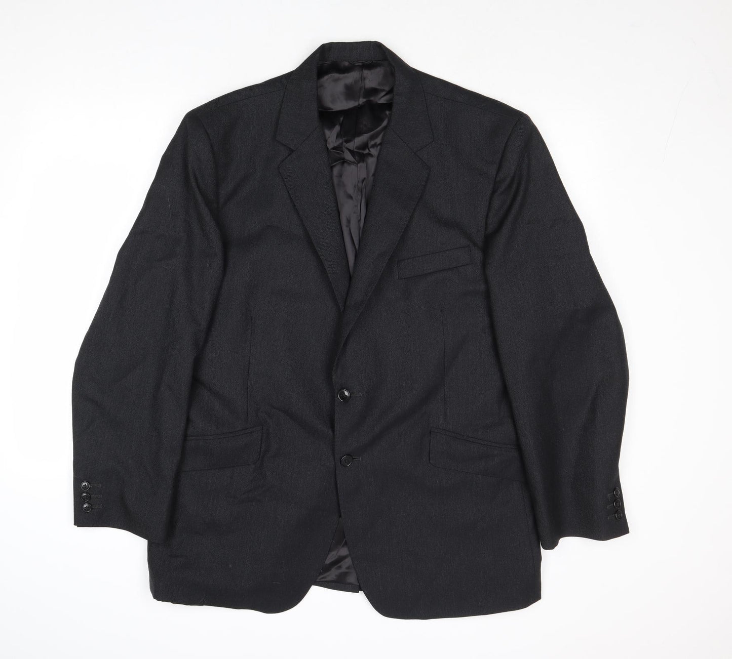 Valted Mens Grey Wool Jacket Suit Jacket Size 44 Regular