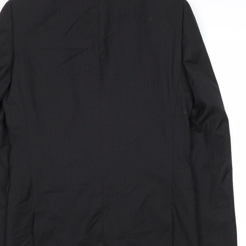 NEXT Mens Black Wool Jacket Suit Jacket Size 38 Regular