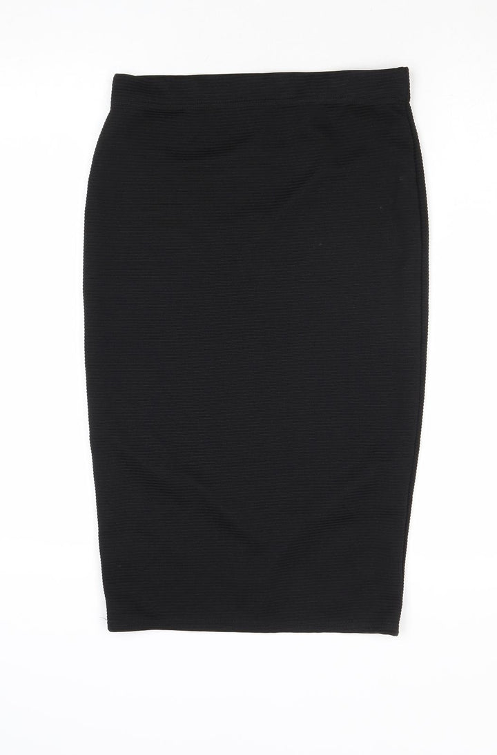 Select Womens Black Polyester Straight & Pencil Skirt Size 8