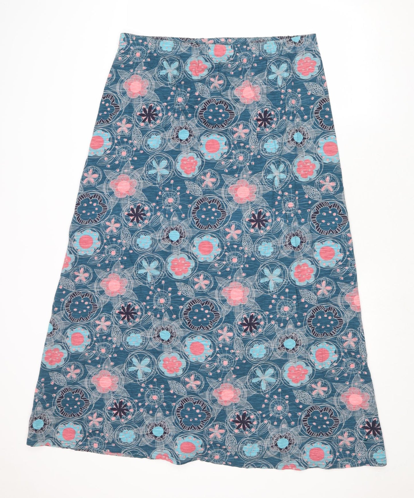 MANTARAY PRODUCTS Womens Multicoloured Geometric Cotton Peasant Skirt Size 18