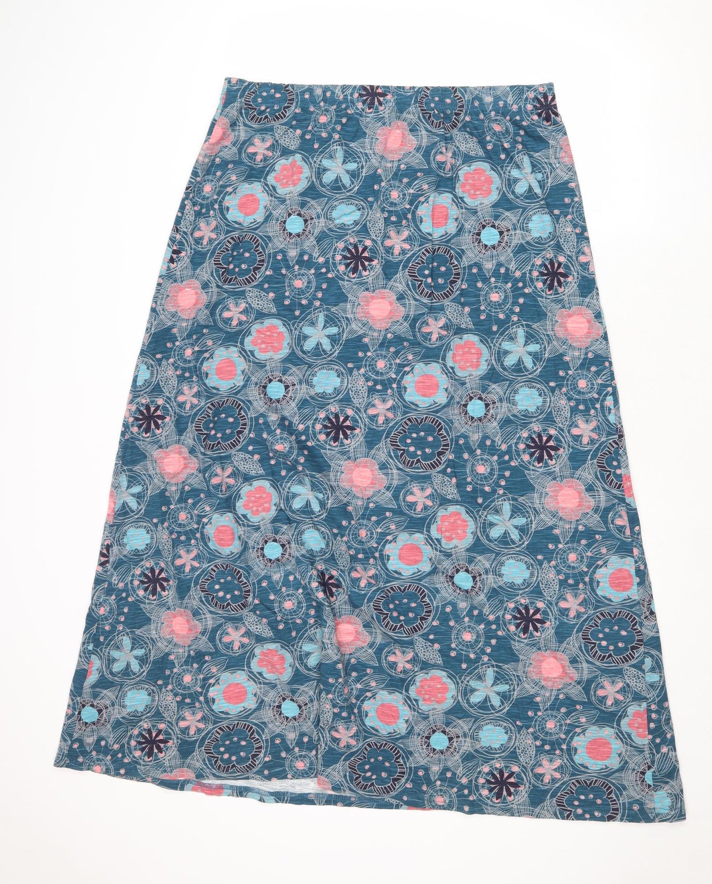 MANTARAY PRODUCTS Womens Multicoloured Geometric Cotton Peasant Skirt Size 18