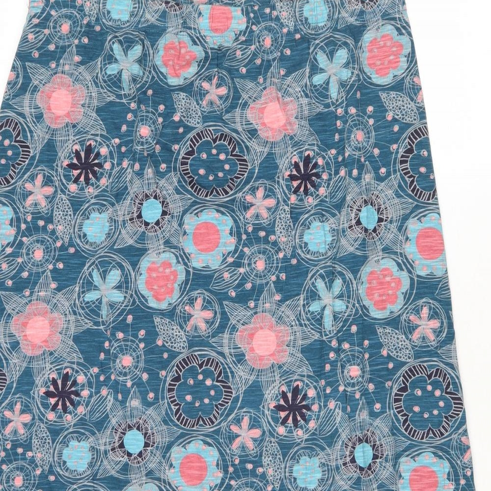 MANTARAY PRODUCTS Womens Multicoloured Geometric Cotton Peasant Skirt Size 18