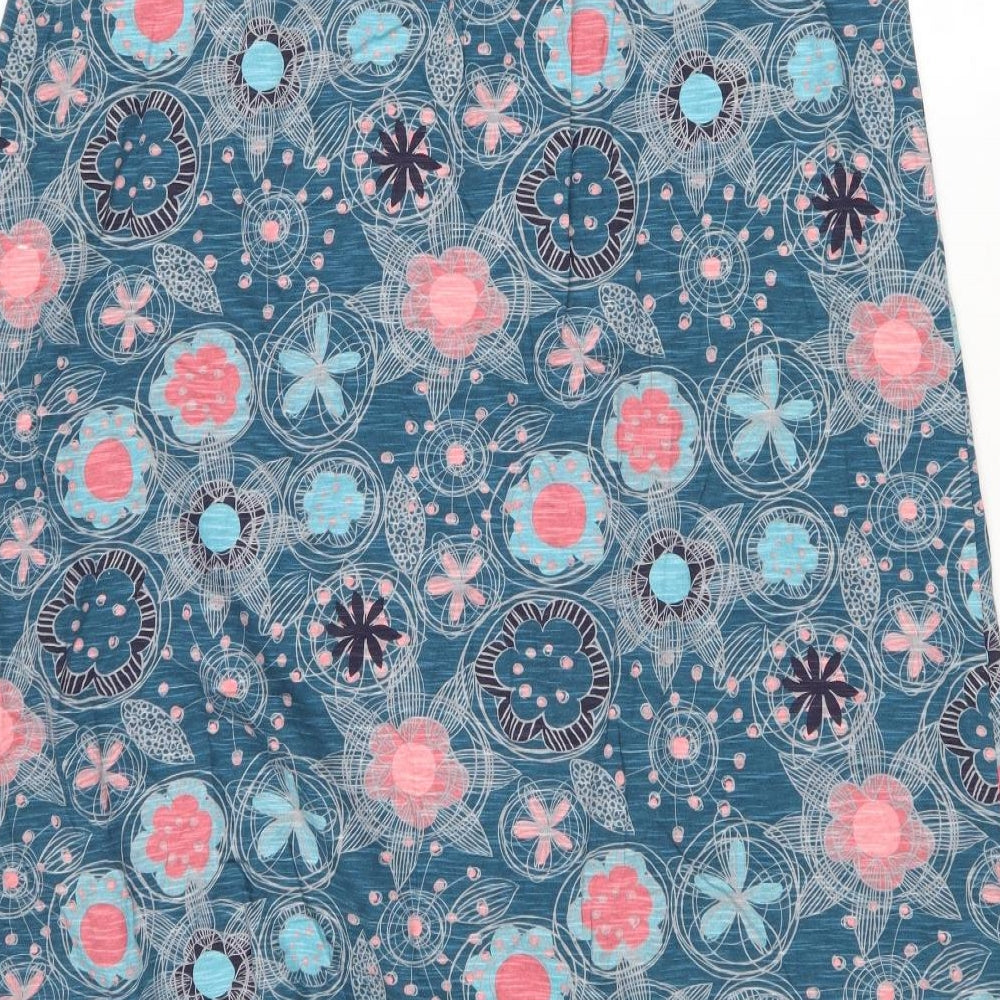 MANTARAY PRODUCTS Womens Multicoloured Geometric Cotton Peasant Skirt Size 18