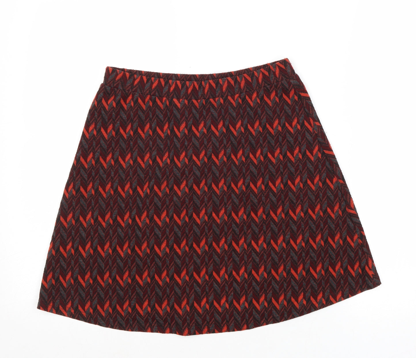 Glamorous Womens Multicoloured Geometric Polyester Swing Skirt Size S