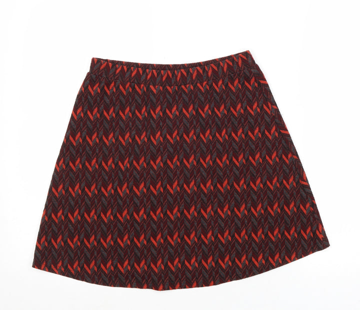 Glamorous Womens Multicoloured Geometric Polyester Swing Skirt Size S