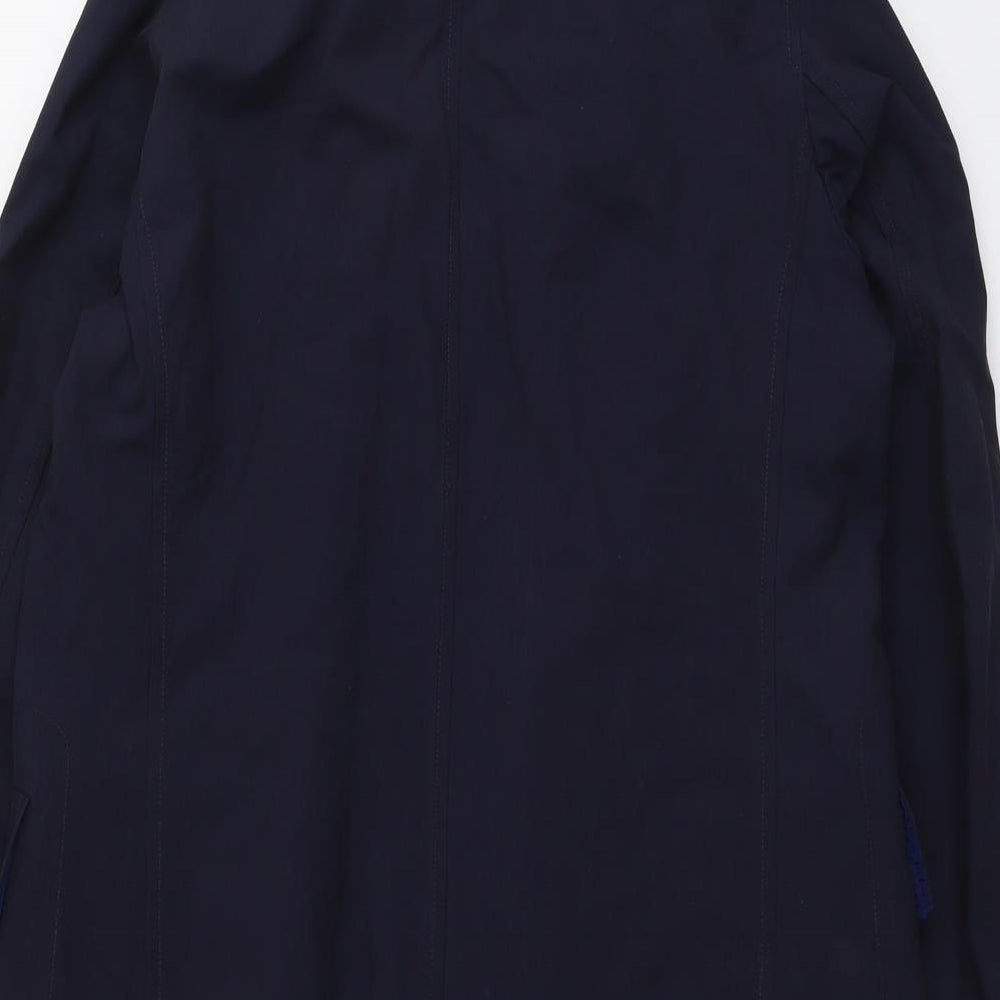 Tyrwhitt Mens Blue Overcoat Coat Size L Button