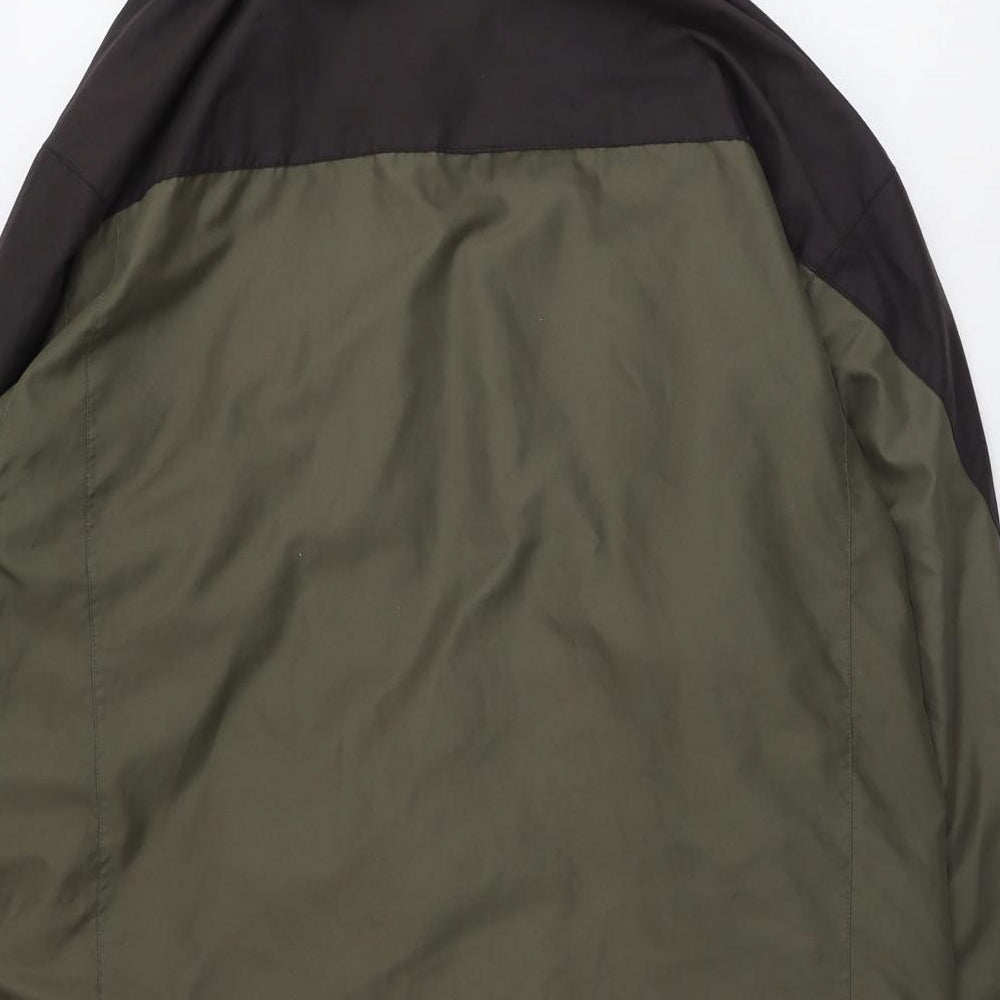 North By North Mens Green Windbreaker Coat Size M Zip