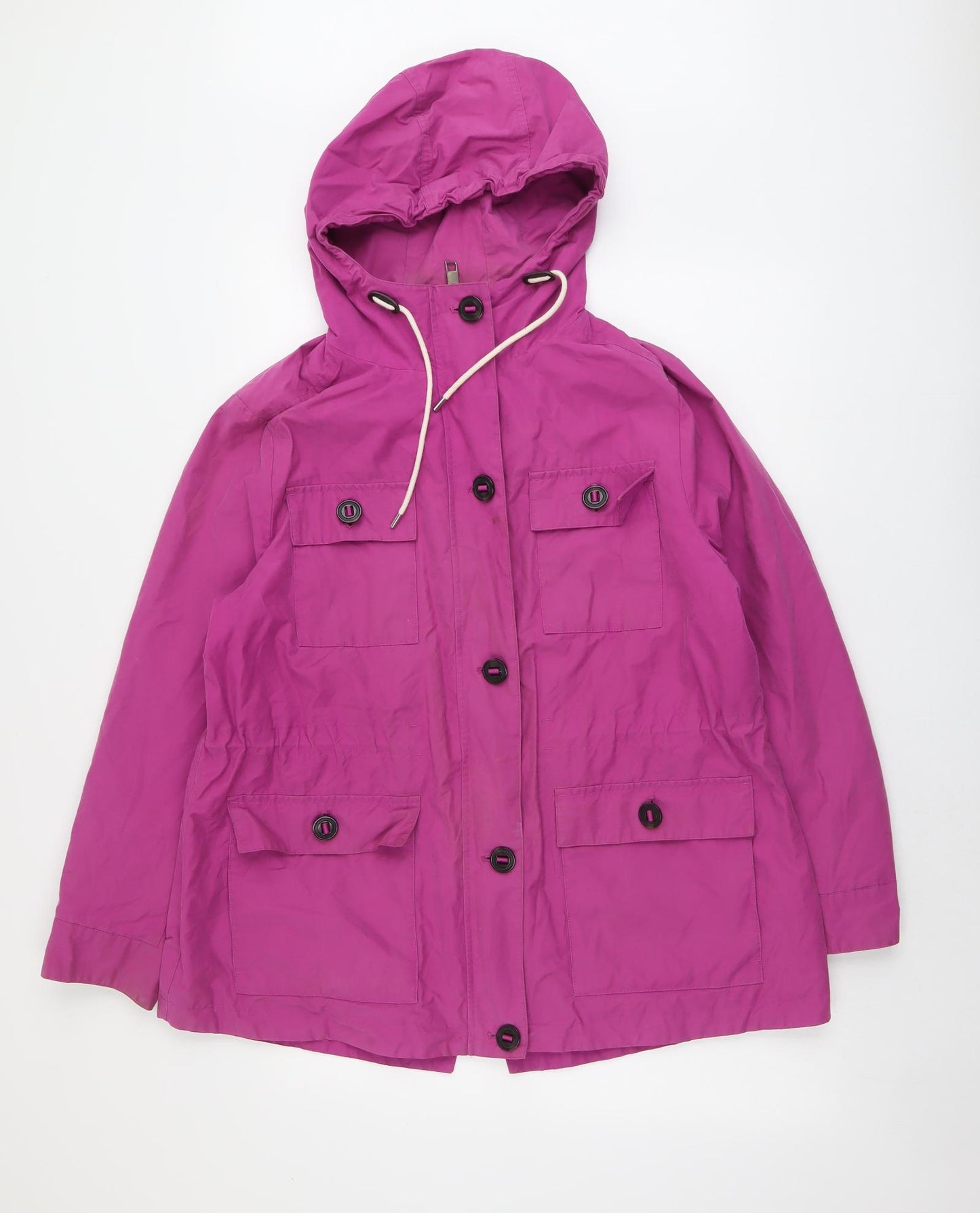 Marks and Spencer Womens Purple Jacket Size 16 Zip