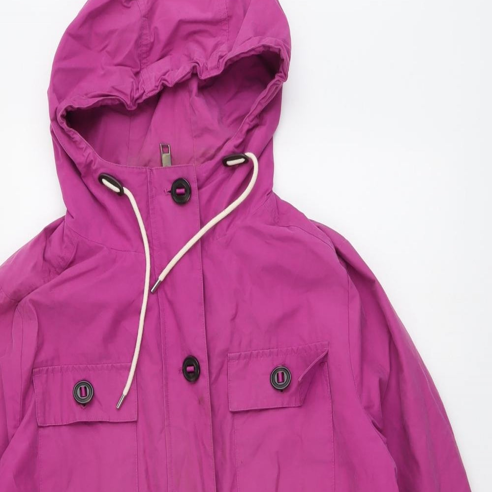 Marks and Spencer Womens Purple Jacket Size 16 Zip
