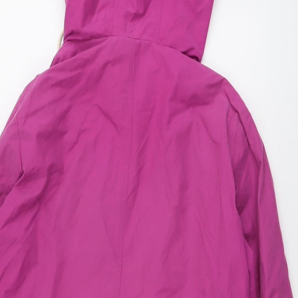 Marks and Spencer Womens Purple Jacket Size 16 Zip