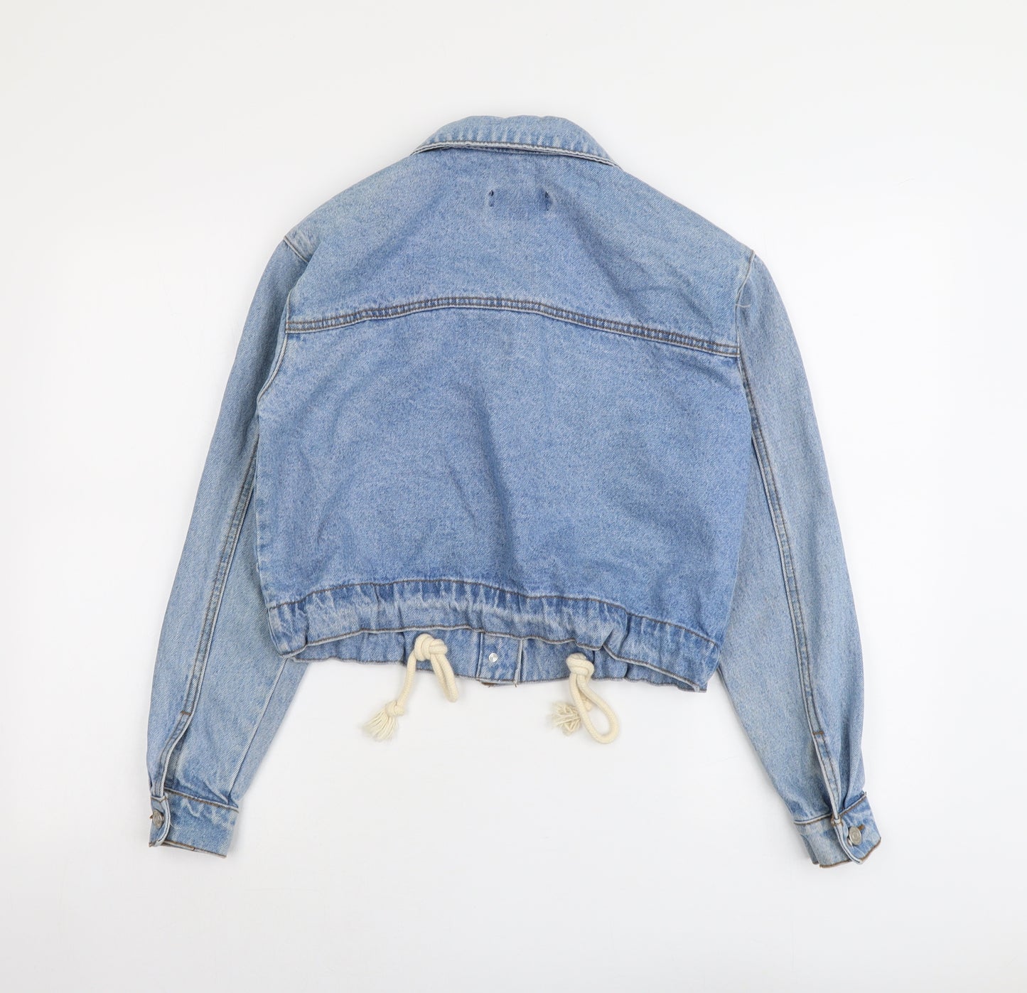 Missguided Womens Blue Jacket Size 6 Button