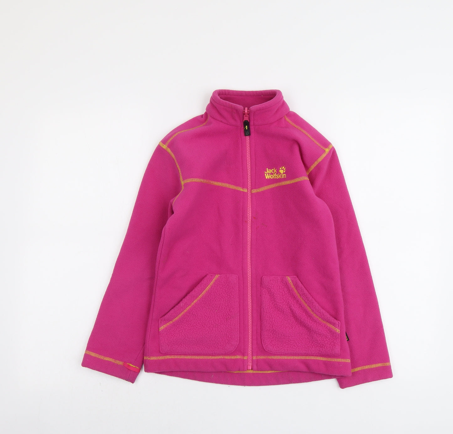 Jack Wolfskin Girls Pink Jacket Size 10 Years Zip