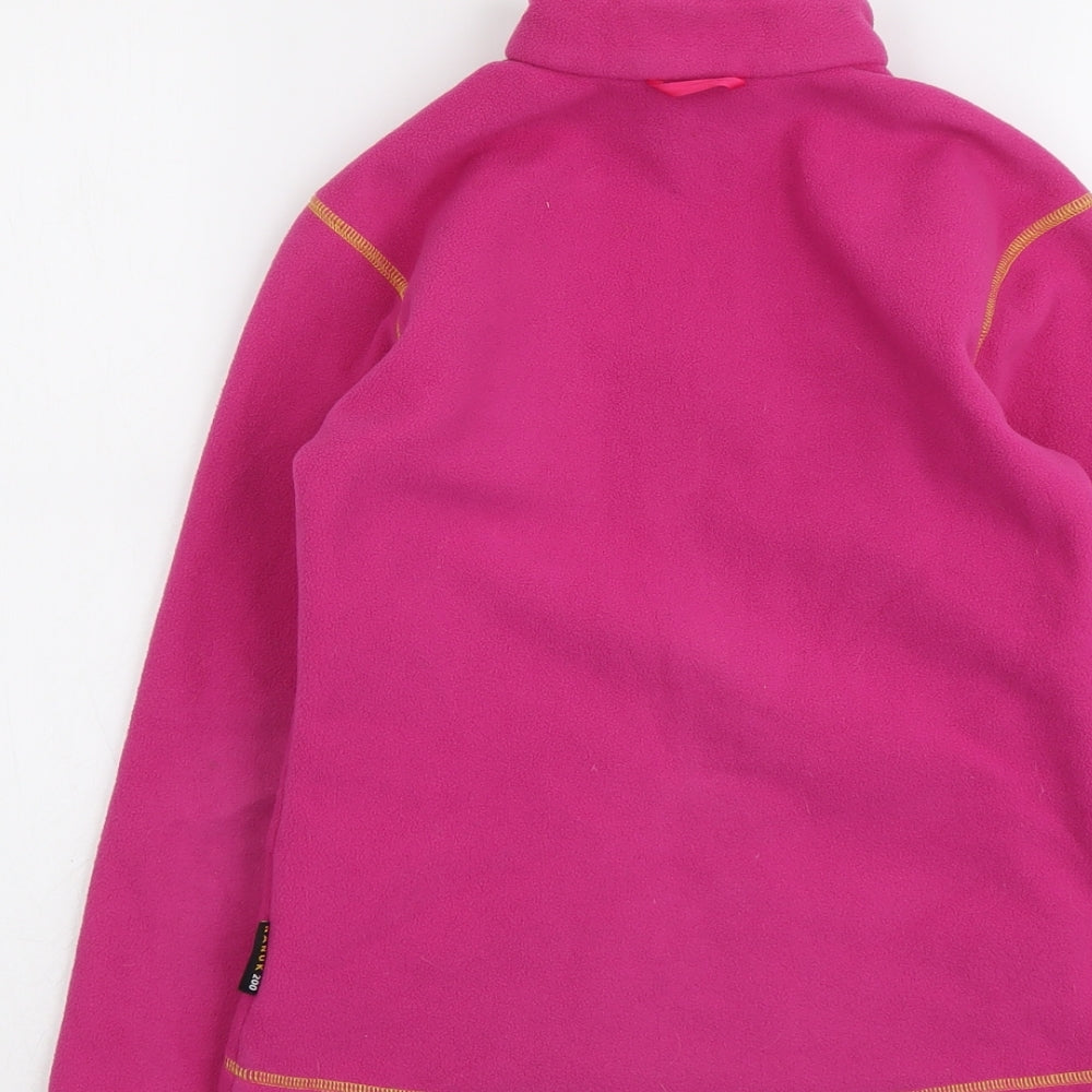 Jack Wolfskin Girls Pink Jacket Size 10 Years Zip