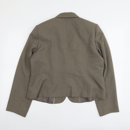 Marks and Spencer Womens Grey Polyester Jacket Blazer Size 20