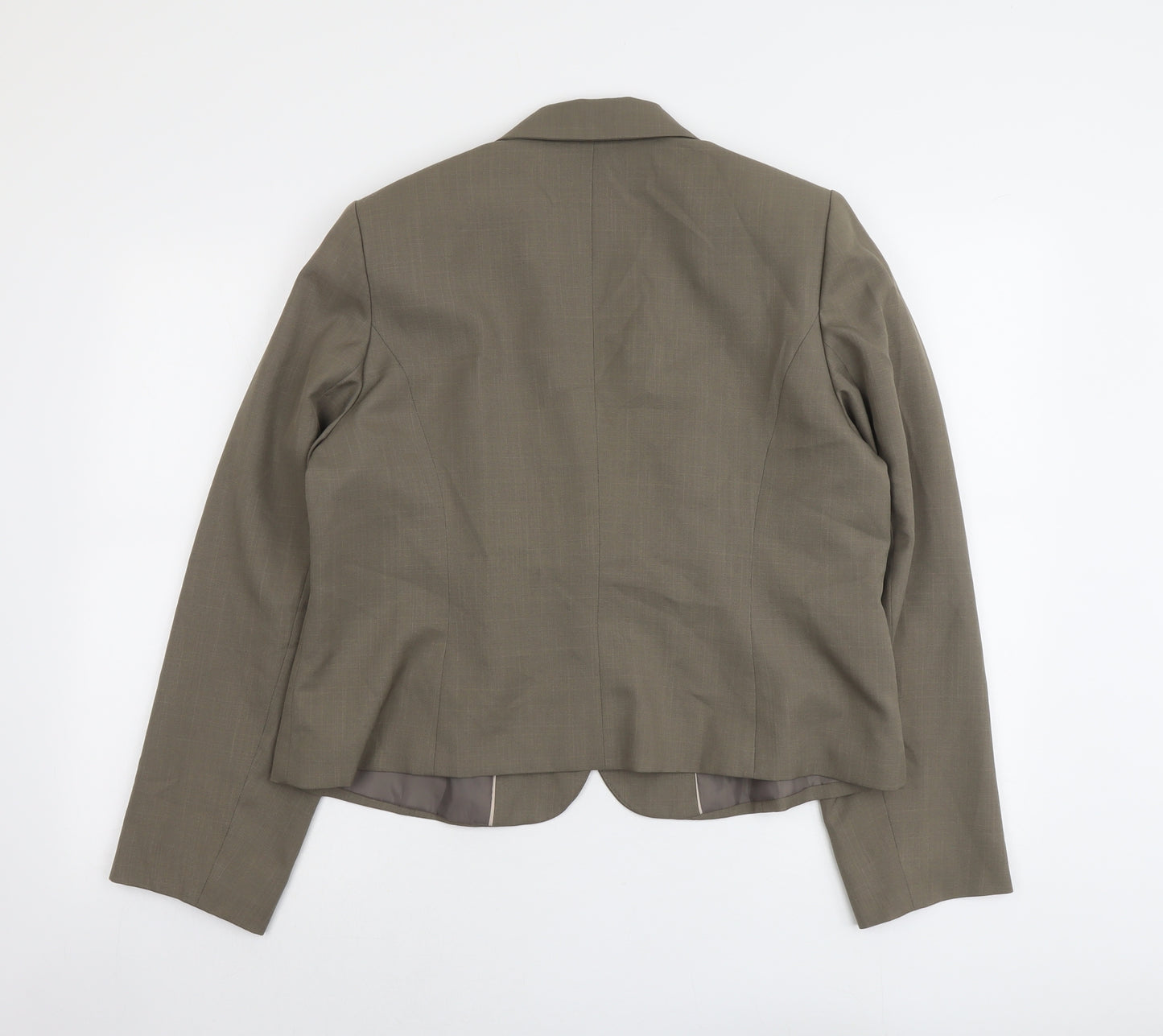 Marks and Spencer Womens Grey Polyester Jacket Blazer Size 20