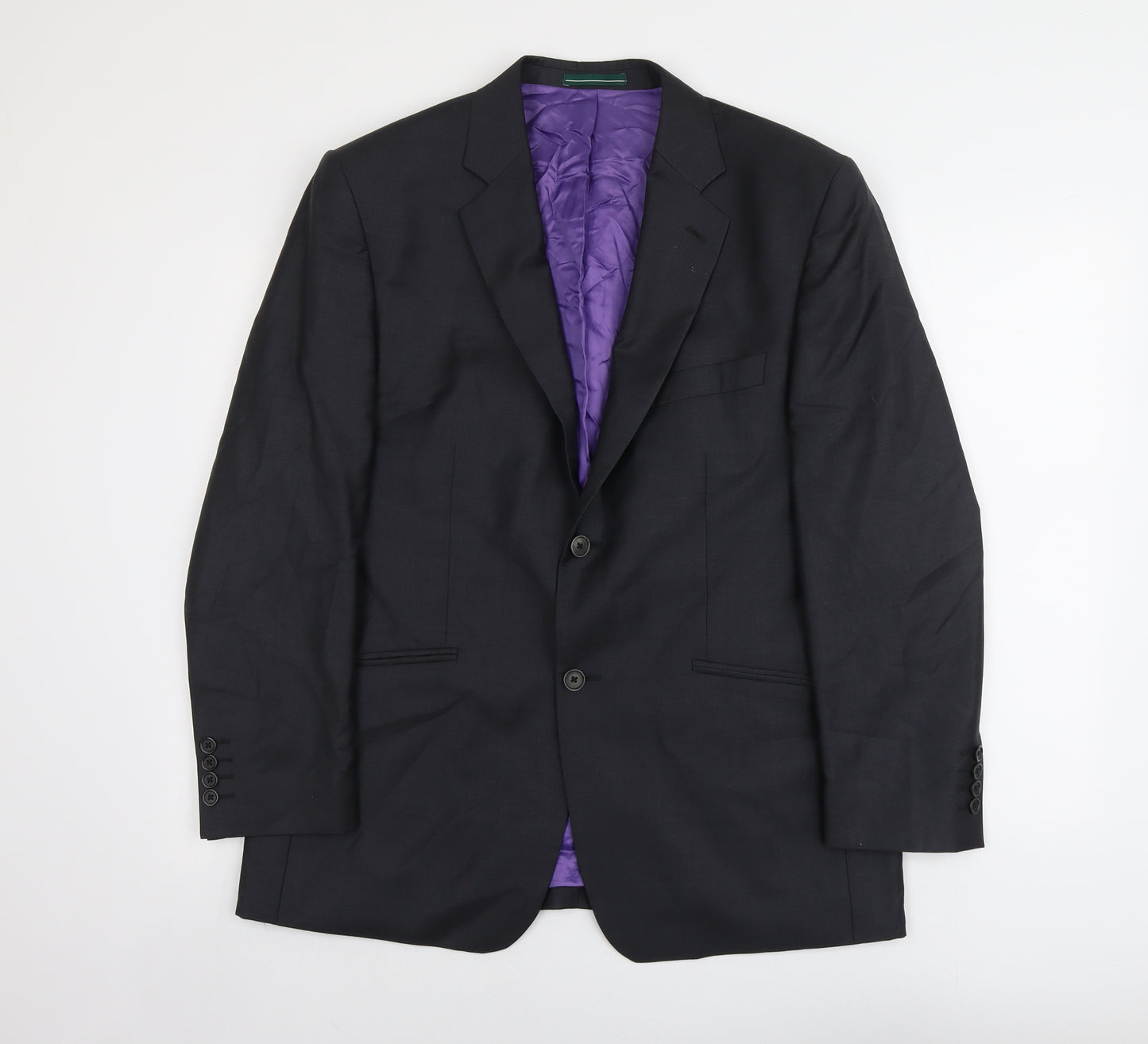 Greenwoods Mens Grey Wool Jacket Suit Jacket Size L Regular