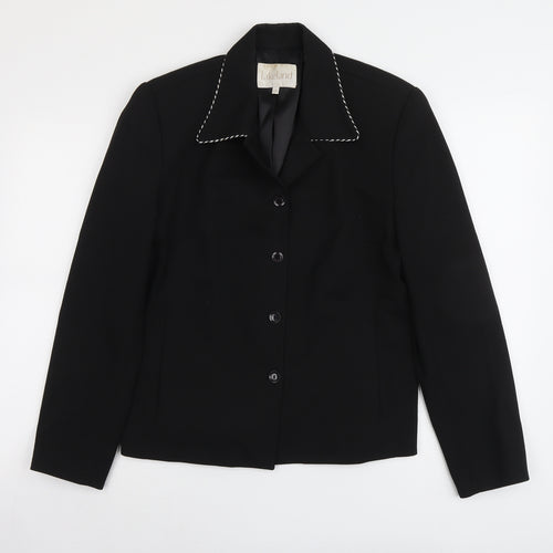 Lakeland Womens Black Polyester Jacket Blazer Size 14