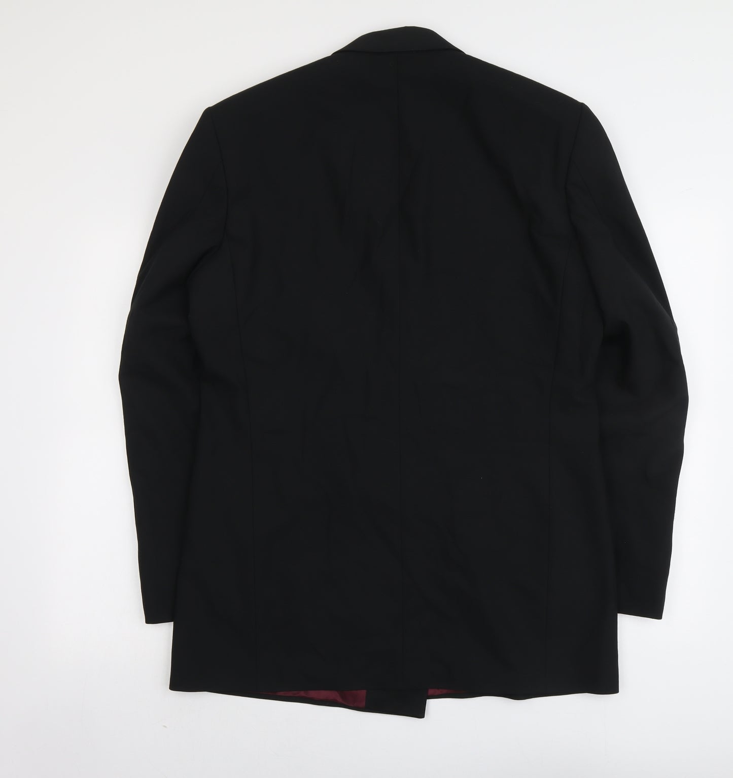 Marks and Spencer Mens Black Polyester Jacket Suit Jacket Size L Regular