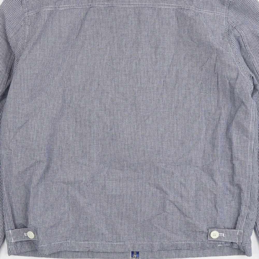 Gap Womens Blue Geometric Jacket Size M Zip