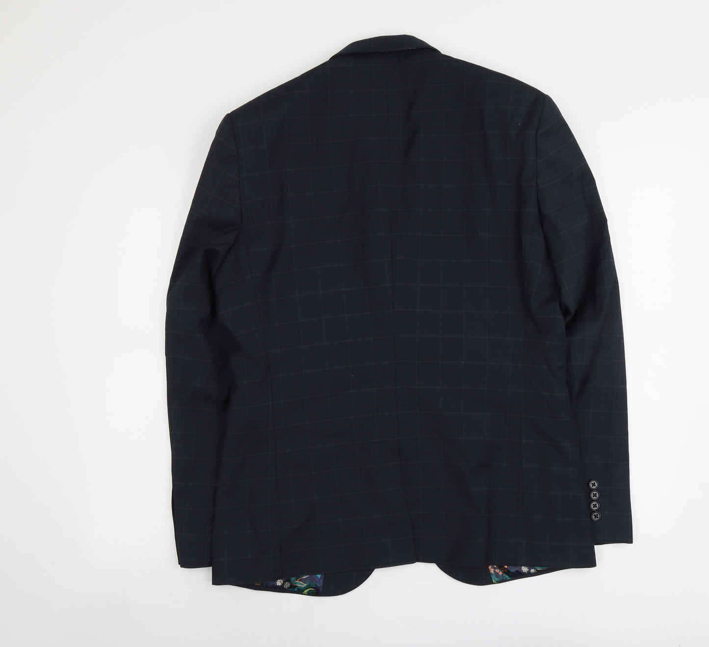 NEXT Mens Blue Polyester Jacket Suit Jacket Size L Regular