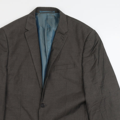 NEXT Mens Brown Polyester Jacket Suit Jacket Size L Regular