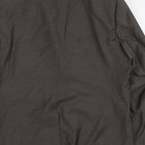 NEXT Mens Brown Polyester Jacket Suit Jacket Size L Regular