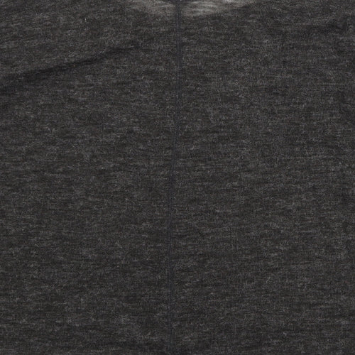 NEXT Womens Black V-Neck Acrylic Pullover Jumper Size 12