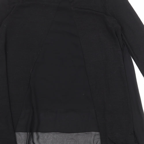 New Look Womens Black Round Neck Polyester Pullover Jumper Size S