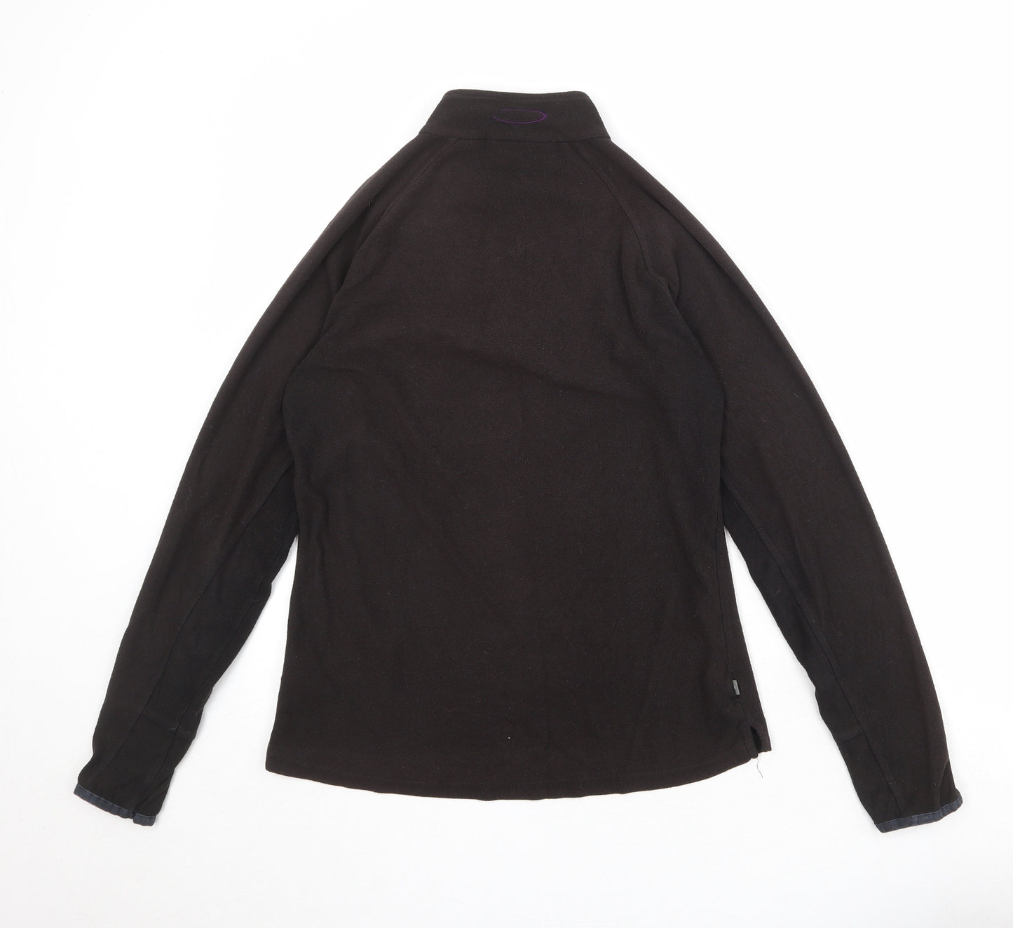 Mountain Life Womens Black Polyester Pullover Sweatshirt Size 10 Zip