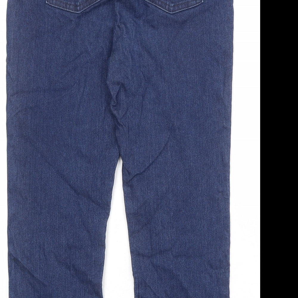 Michael Kors Womens Blue Cotton Straight Jeans Size 30 in Regular Zip