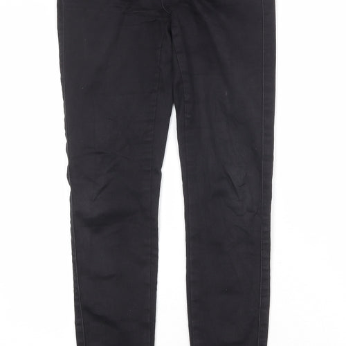 Only Womens Black Cotton Skinny Jeans Size 32 in Regular Zip