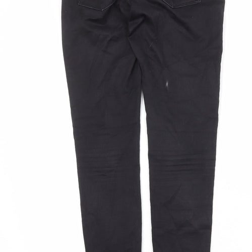 Only Womens Black Cotton Skinny Jeans Size 32 in Regular Zip