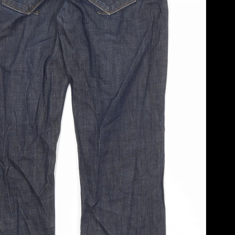 NEXT Mens Blue Cotton Straight Jeans Size 36 in Regular Zip