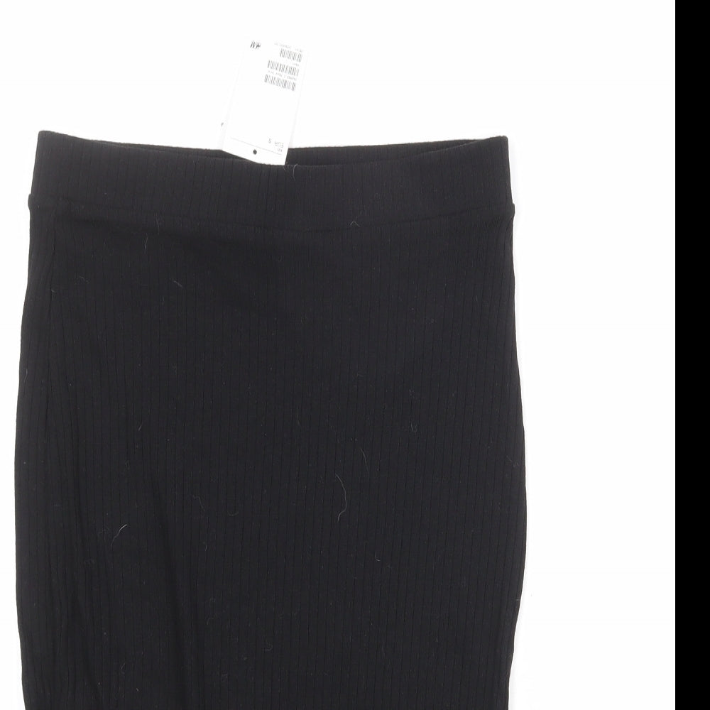 Divided by H&M Womens Black Polyester Bandage Skirt Size S