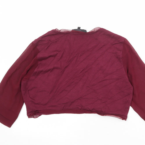 Coast Womens Purple V-Neck Viscose Cardigan Jumper Size M