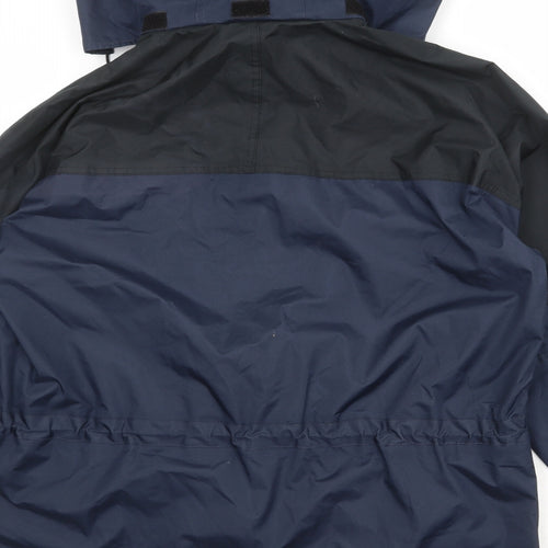 Result Mens Blue Windbreaker Jacket Size M Zip