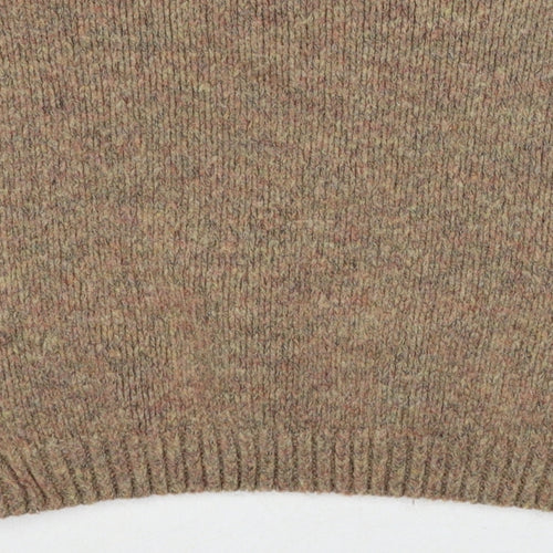 Motel Womens Brown Round Neck Polyester Pullover Jumper Size XS