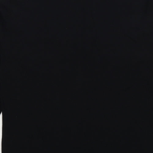 Sky Design Womens Black Round Neck Nylon Pullover Jumper Size S - Label size 1