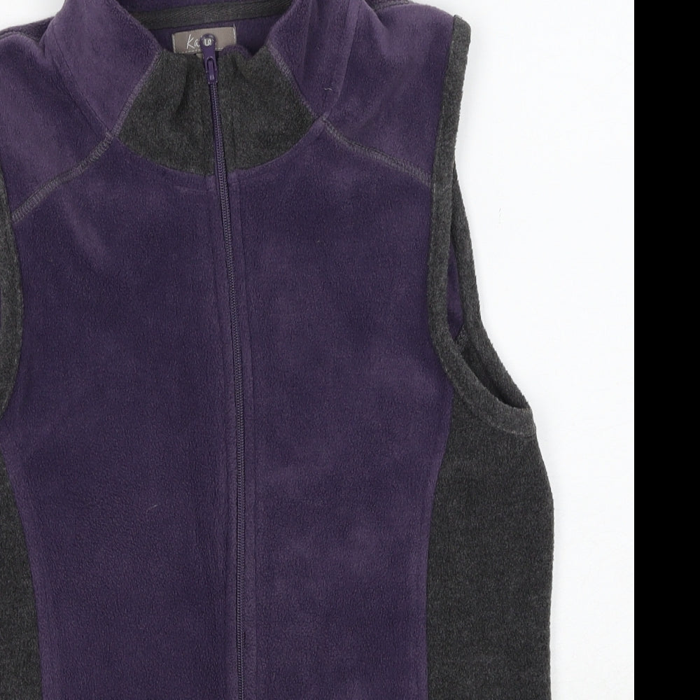 Katies Womens Purple Gilet Jacket Size S Zip