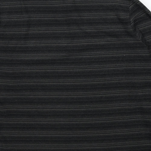 Hi Gear Mens Black Striped Polyester Pullover Sweatshirt Size XS
