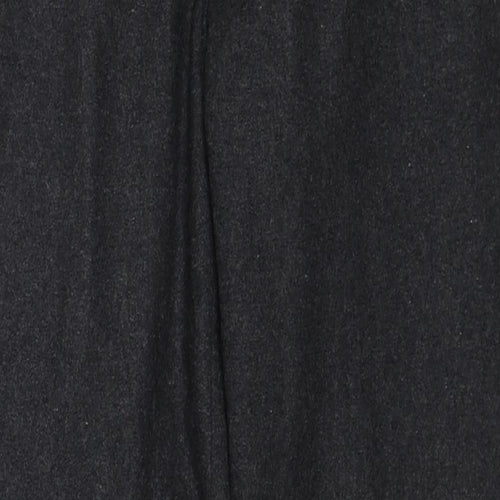 Black & White Mens Grey Wool Trousers Size 30 in Slim Zip