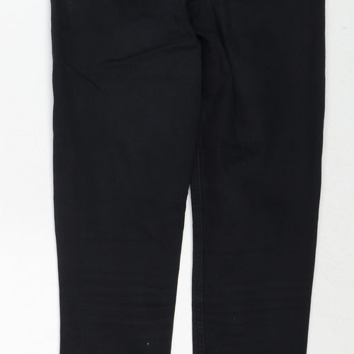 Topshop Womens Black Cotton Skinny Jeans Size 26 in L32 in Regular Zip