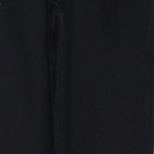 Topshop Womens Black Cotton Skinny Jeans Size 26 in L32 in Regular Zip