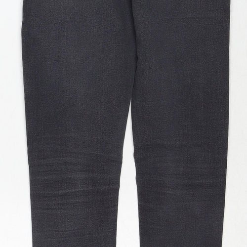 Topshop Womens Grey Cotton Jegging Jeans Size 25 in L30 in Regular Zip
